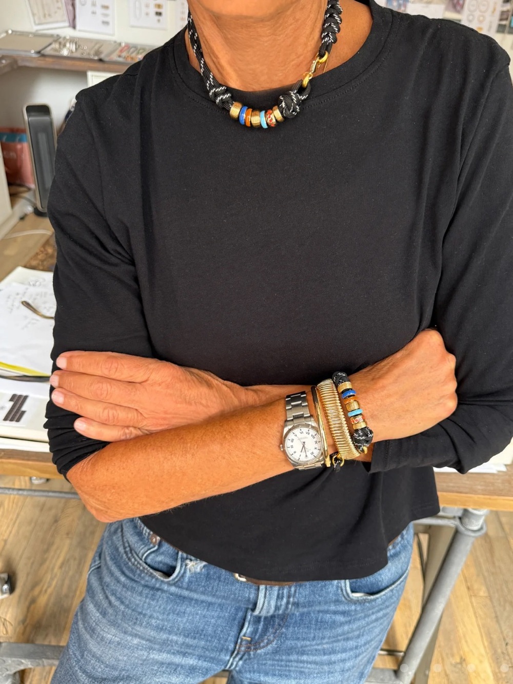 NWOT Roxanne Assoulin The Super Size Happy Cord Necklace